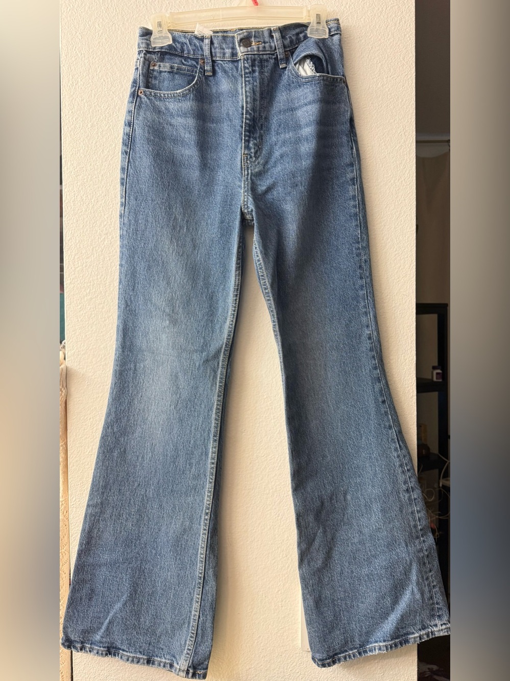 Levi's Mid/Light Blue High-Rise Flare Jeans